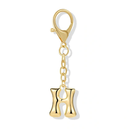 Bubble Initial Letter - Bag Charm