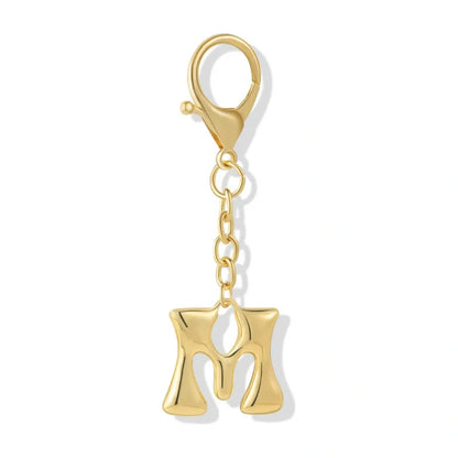 Bubble Initial Letter - Bag Charm