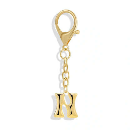 Bubble Initial Letter - Bag Charm