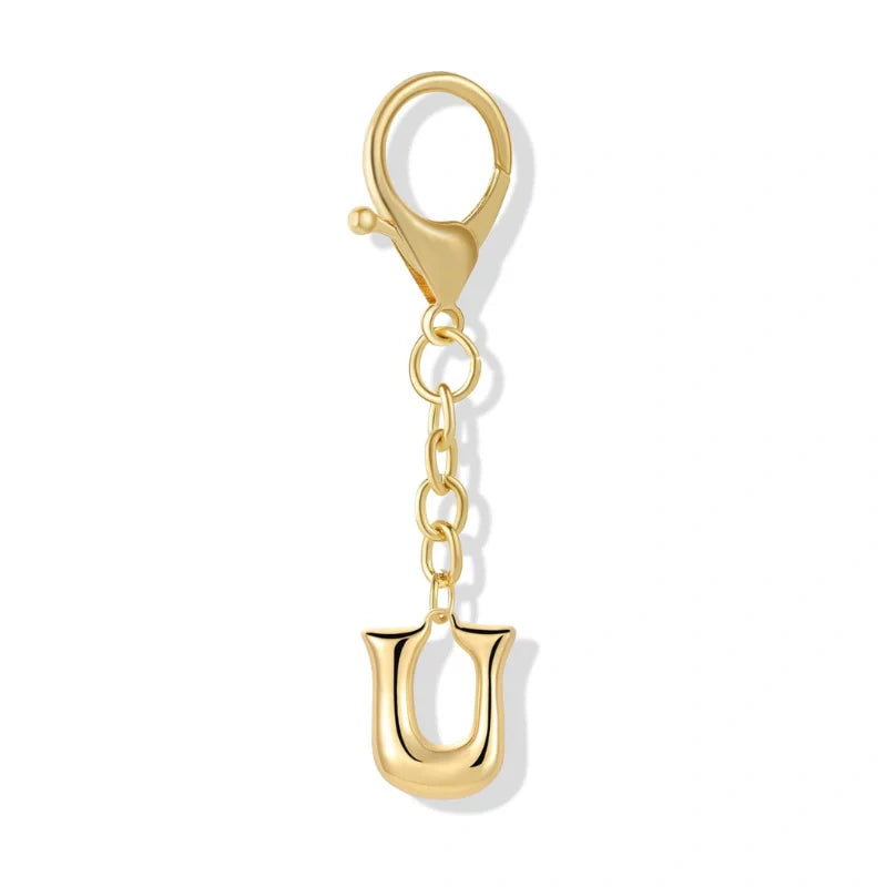 Bubble Initial Letter - Bag Charm