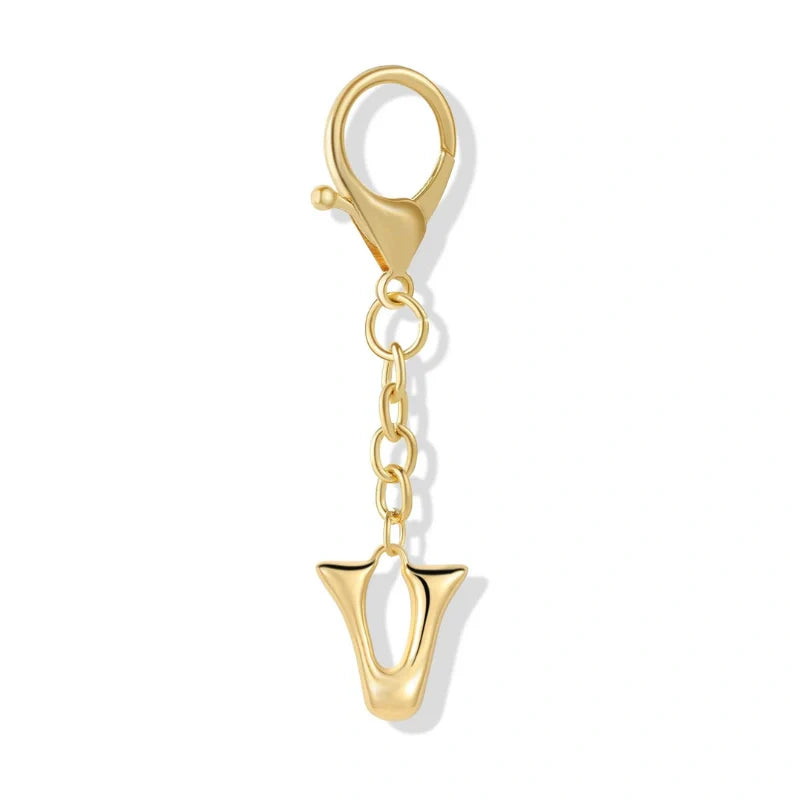 Bubble Initial Letter - Bag Charm