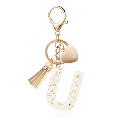 Golden Initial - Bag Charm