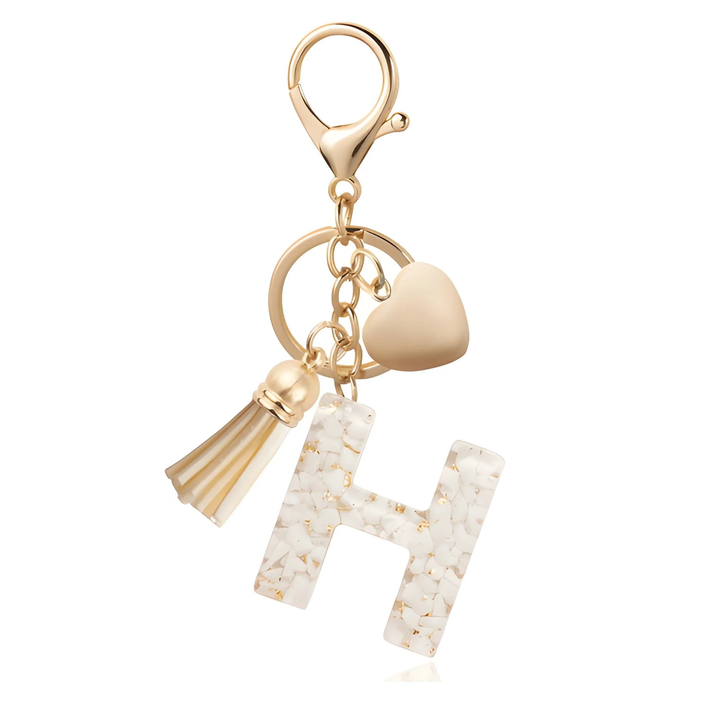 Golden Initial - Bag Charm