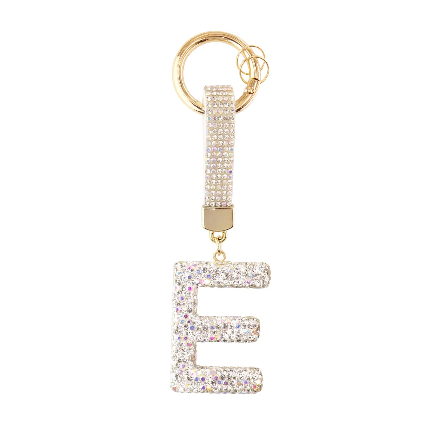 Sparkle Initial – Bag Charm (Silver)