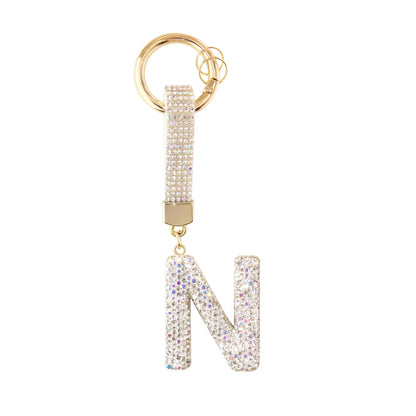 Sparkle Initial – Bag Charm (Silver)