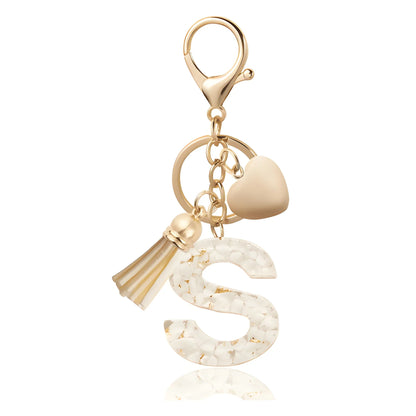 Golden Initial - Bag Charm