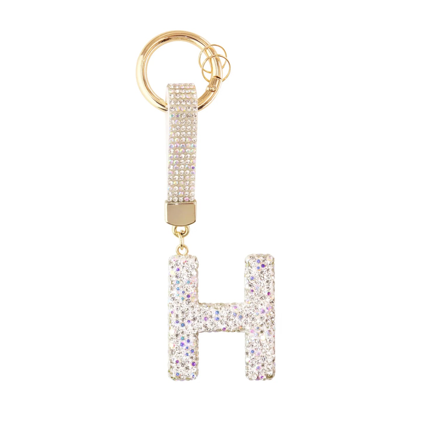 Sparkle Initial – Bag Charm (Silver)