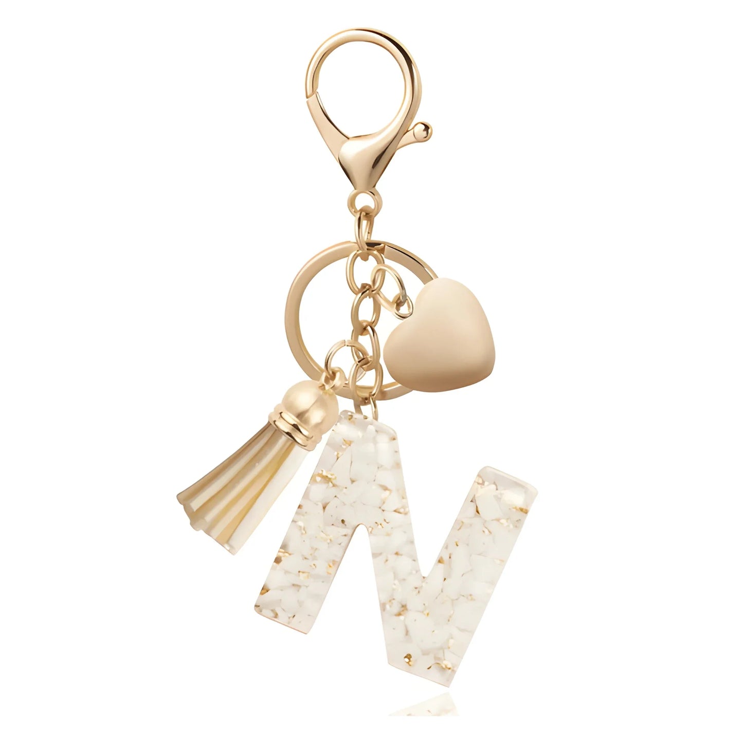 Golden Initial - Bag Charm