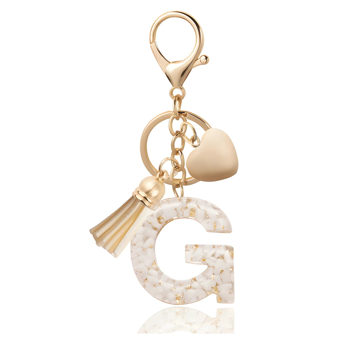 Golden Initial - Bag Charm