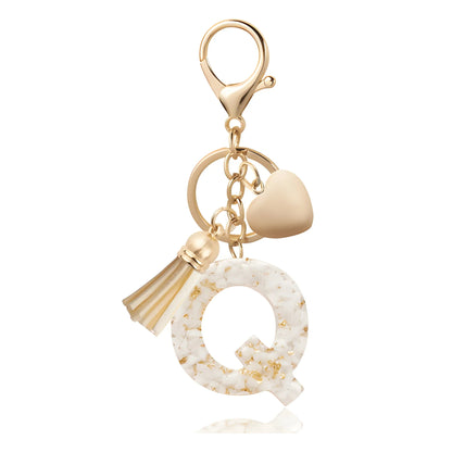 Golden Initial - Bag Charm