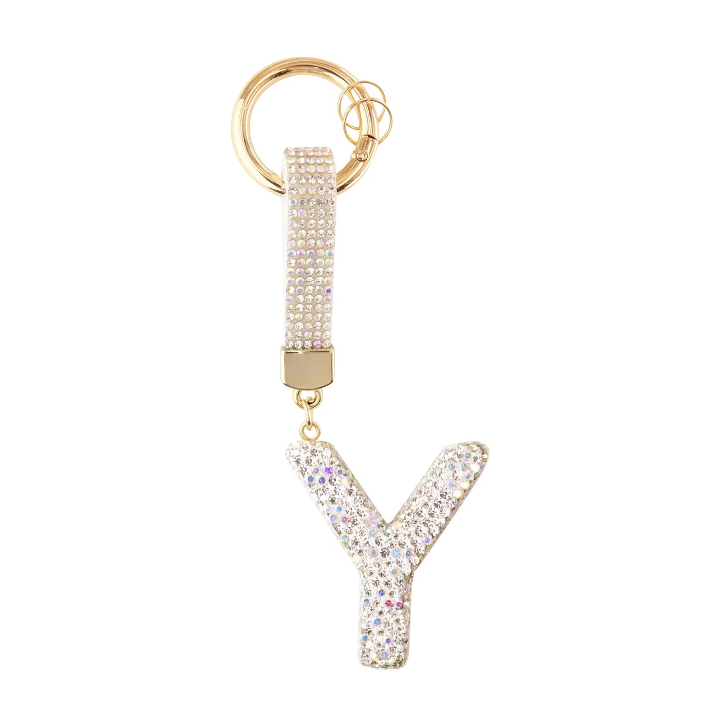 Sparkle Initial – Bag Charm (Silver)