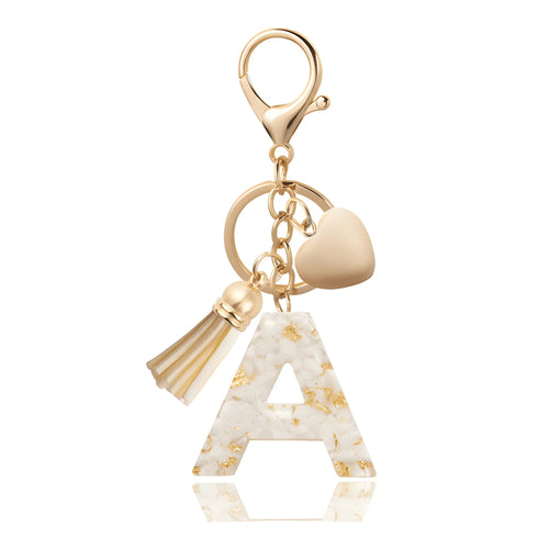 Golden Initial - Bag Charm